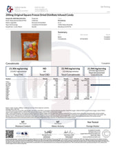 Load image into Gallery viewer, 200mg Original Square Freeze Dried Distillate Infused Candy
